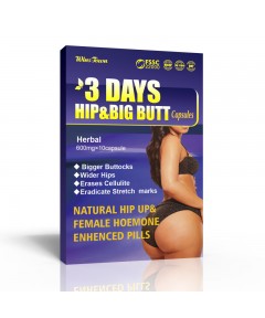 3 Days Hip and Big Butt Capsules,10 Herbal Capsules