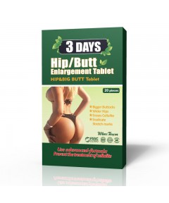 3 DAYS Hip Butt Enlargement Tablet Abundant Buttocks,20 Pills