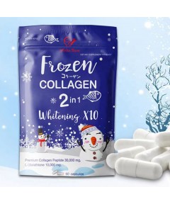 Frozen Collagen Peptide 2in1 with L-Glutathione Skin Whitening, 60 Capsules