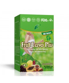 Fruit Leaves Plus Skin Whitening Slimming Tea,20 Herbal Tea Bags